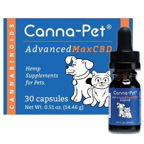 Package: Canna-Pet Advanced MaxHemp- 30 capsules & 10ml image