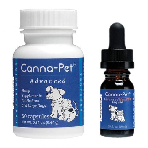 Package: Canna-Pet Advanced Large 60 capsules & 10ml Ma image