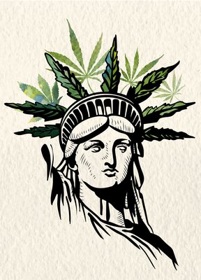 Statue of Liberty Marijuana Crown