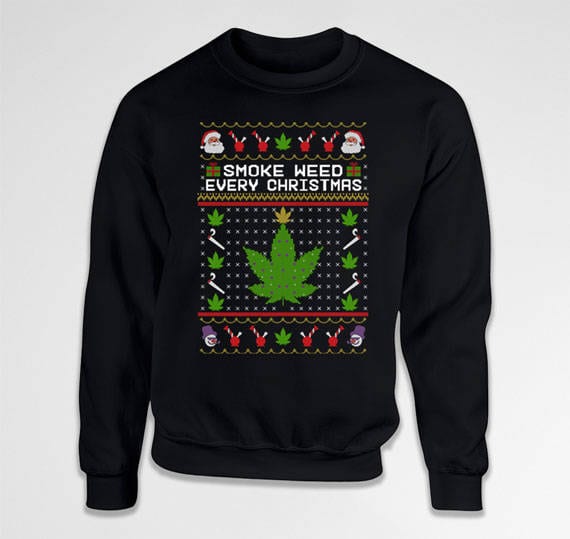 The Best Weed Christmas Sweaters and Hanukkah Sweaters Leafbuyer