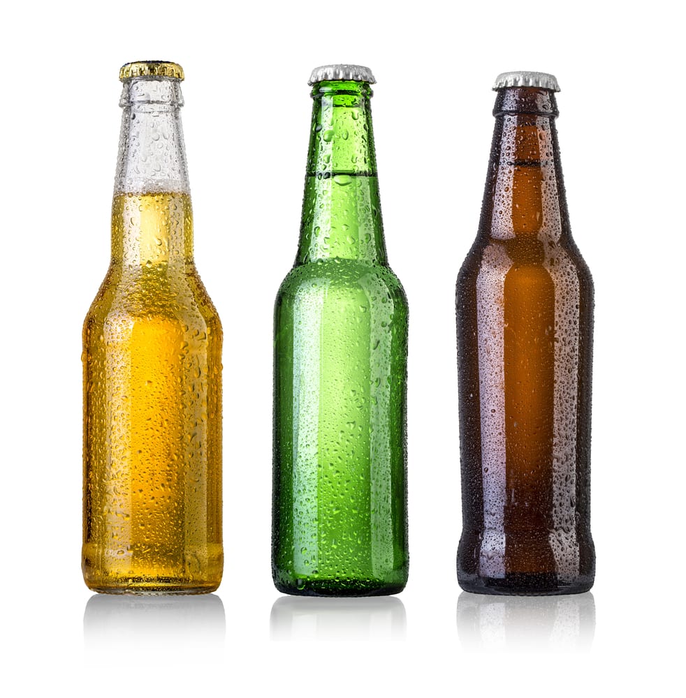 bottles of cold beer