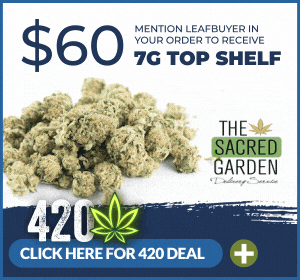 Sacred Garden Delivery 4/20 Hot Deal