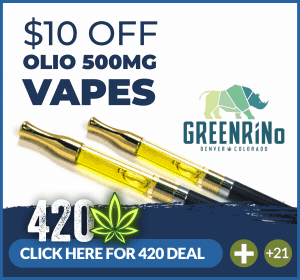 Green Rino Dispensary 4/20 Hot Deal