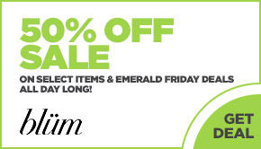 50% OFF SALE on select items & Emerald Friday deals all day long!