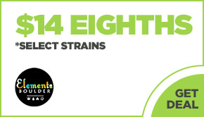 Elements  Boulder- $14 eighths *select strains