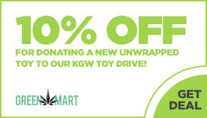 10% Off for Donating a New Unwrapped Toy to our KGW Toy Drive!!