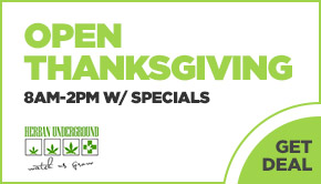 Open 8-2 on Thanksgiving w/ specials