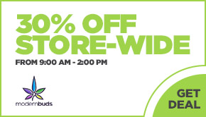 30% OFF store-wide from 9:00 AM - 2:00 PM!