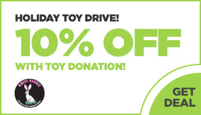 Holiday Toy Drive! 10% OFF with Toy Donation!