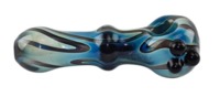 Envy Glass Black Spoon With Cosmic Fuming (4.5 inch) image