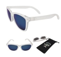 Stoner Shades Transparent with blue mirror lens image