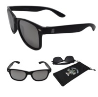 Stoner Shades Black frame with silver mirror lens image