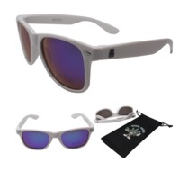 Stoner Shades White frame with green-blue lens image