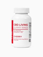 CBD Living Cherry Gummy Rings Bottle image