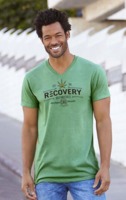 Men's V-Neck Tee Shirt - Recovery Botanicals image