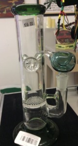 9.5' Honeycomb Water Pipe Green 18mm image