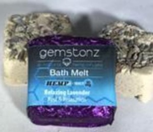 Gemstonz Relaxing Lavender CBD Bath Melt, 50mg image