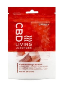 CBD Living Lozenges Bag Cherry 100mg image