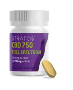 StratosCBD Full Spectrum Tablets, 750mg image