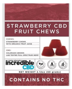 Incredible Strawberry CBD Fruit Chews image