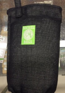 10' Drawstring Pouch Black Nickel Bag image