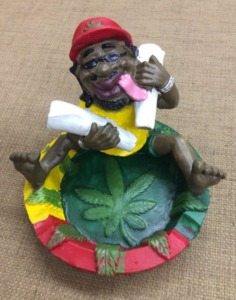 Rasta Man and Two Joints Ashtray image