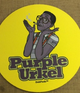 8' Round Dab Pad Purple Urkle image