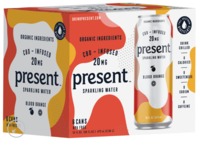 Blood Orange Present CBD Infused Sparkling Water 6 Pack image