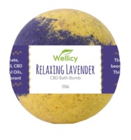 Wellicy Relaxing Lavender CBD Bath Bomb image