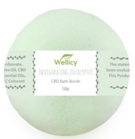 Wellicy Invigorating Eucalyptus CBD Bath Bomb image