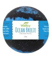 Wellicy Ocean Breeze CBD Bath Bomb image