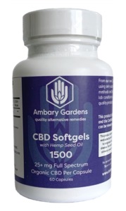  CBD Softgels with Hemp Seed Oil - 1500mg image