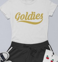 Women's Goldies T-Shirt Gold Logo image