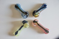 FUMED COLOR CHANGING INSIDE OUT SPOON PIPE image