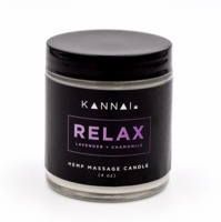 Kannai Hemp Massage Candle, 4 Oz. - Relax image
