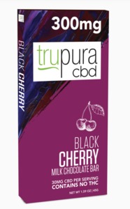 300mg Black Cherry Milk Chocolate Bar image