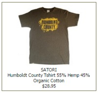 Humboldt County Hemp Tshirt Olive image