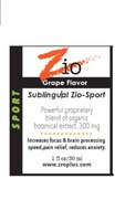 Sublingual Zio - Sport - Grape Flavor image