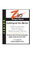 Sublingual Zio - Senior - Grape Flavor image