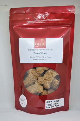 6 Bags Grandpaw's Hemp Oil Peanut Butter Dog Treats |Large B image