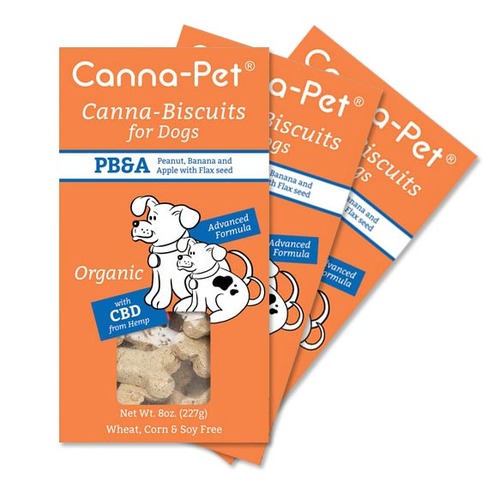 Package: Canna-Pet® Organic Vegan Biscuits - 3 Boxes PB& image