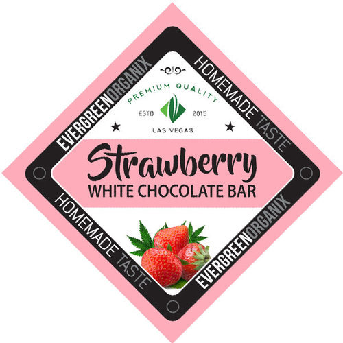 Strawberry White Chocolate Bar image