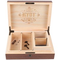 RYOT Humidor Combo Box in Walnut - 8x11 with 4x7 Screen Box image