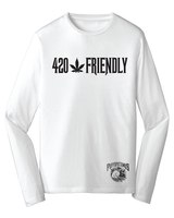 420 Happy Rebel Jersey White Long Sleeve Tee image