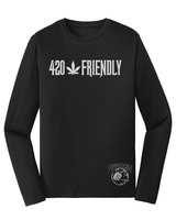 420 Happy Rebel Jersey  Black Long Sleeve Tee image