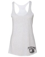 The Paichence Women's Racerback  Heather White Tank Top image