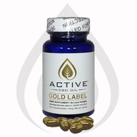 Active CBD oil capsules 60ct -1500mg/bottle image